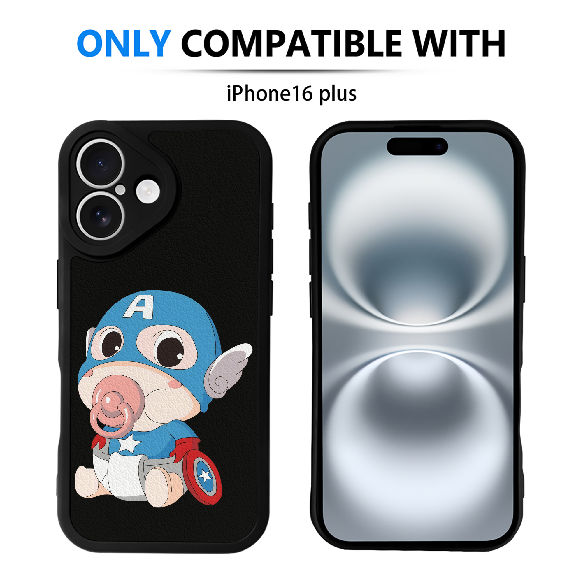 （画像用） アベンジャーズ The Avengers 【iPhone 16シリーズ対応】シリコンスマホケース（レザー調） 材質：シリコン